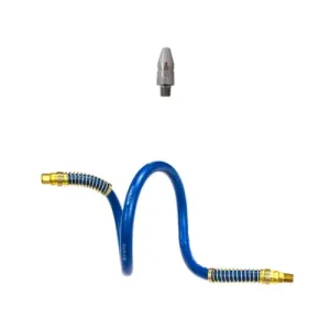 Exair 1009SS-9268 303 Stainless Steel 1/8 MNPT Adjustable Air Nozzle with 18" Stay Set Hose