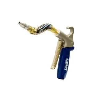 Exair 1290SS-6SSH Soft Grip Safety Air Gun with 1/8 MNPT Adjustable Air Nozzle and 6" Stay Set Hose