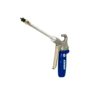 Exair 1296-PEEK-12 Soft Grip Safety Air Gun with PEEK Atto Super Air Nozzle M4x0.5 and 12" Aluminum Extension Pipe