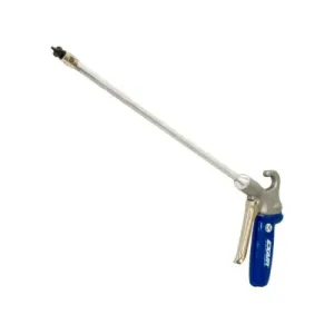 Exair 1296-PEEK-48 Soft Grip Safety Air Gun with PEEK Atto Super Air Nozzle M4x0.5 and 48" Aluminum Extension Pipe