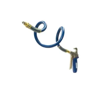 Exair 1296SS-24SSH Soft Grip Safety Air Gun with Stainless Steel Atto Super Air Nozzle M4x0.5 and 24" Stay Set Hose