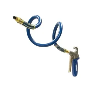 Exair 1297-PEEK-30SSH Soft Grip Safety Air Gun with PEEK Pico Super Air Nozzle M5x0.5 and 30" Stay Set Hose