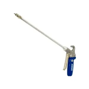 Exair 1297SS-24 Soft Grip Safety Air Gun with Stainless Steel Pico Super Air Nozzle M5x0.5 and 24" Aluminum Extension Pipe