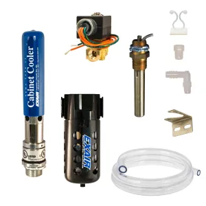 Exair 4340 NEMA 12 Cabinet Cooler System, 2,800 Btu/hr, 120VAC Thermostat Control