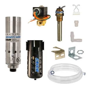 Exair 4808 NEMA 4 Cabinet Cooler System, 550 Btu/hr, 120VAC Thermostat Control