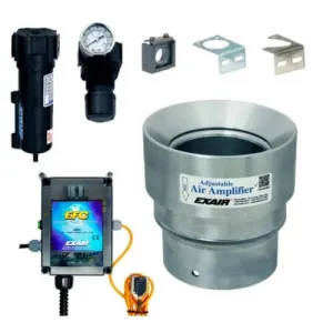 Exair 6234DX 4" Deluxe Stainless Steel Adjustable Air Amplifier Kit
