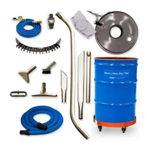 Exair 6397-30 30 Gallon Premium Heavy Duty Dry Vac System, 3/8 NPT, 68 SCFM, 80 PSIG