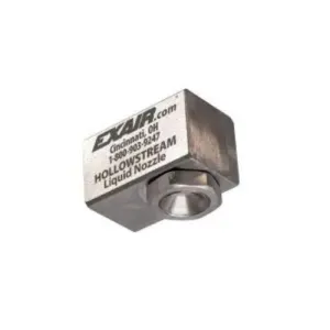 Exair HL8001SS 1/8 NPT HollowStream Cone Nozzle, 0.1 GPM Liquid Capacity