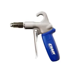 Exair HP1220 Soft Grip Safety Air Gun with Model HP1002 Air Nozzle, Zinc Aluminum