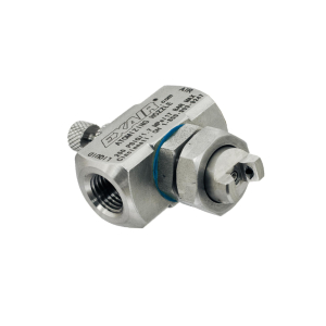 Exair EB1030SS Atomizing Spray Nozzle, External Mix, Wide Angle Flat Fan Pattern, 1/4 NPT, 14.0 GPH max flow
