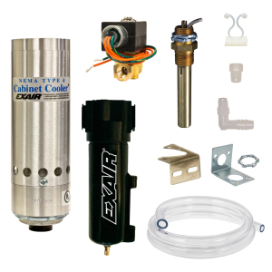 Exair 4840SS NEMA 4X Cabinet Cooler System, 2,800 Btu/hr, 120VAC Thermostat Control