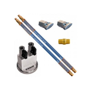 Exair HP1126SS-9474 (2) St. St. 1" High Power Flat Super Air Nozzles with (2) 24" SSH & Mag Base