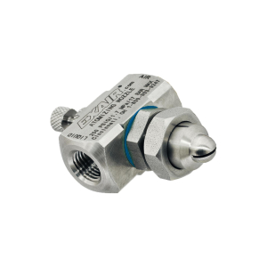 Exair SF1020SS Atomizing Spray Nozzle, Siphon Fed, Flat Fan Pattern, 1/4 NPT, 1.2 GPH max flow