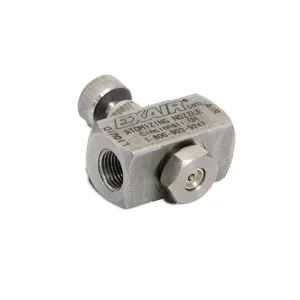 Exair SR8030SS Atomizing Spray Nozzle, Siphon Fed, Round Pattern, 1/8 NPT, 1.98 GPH max flow