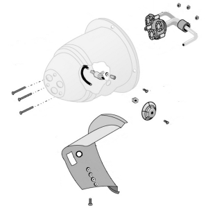 Fogmaster 220 Front Housing Assembly for Tri-Jet 6208 Handheld Fogger 240V