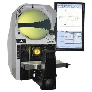 Fowler 53-900-801-1 Baty R14 - GXL - E Horizontal Optical Comparator with DRO as GXL with added Optical Edge Sensor - 14" screen