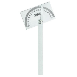 General Tools 17 ANGLE-IZER Square Head Stainless Steel Angle Protractor, 0 to 180 Degrees, 6 in Arm