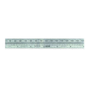General Tools 311ME Economy Precision 6 in Flexible Steel Ruler with mm-inch Comparison