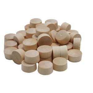 General Tools 315012 Flat Head Plugs 1/2 in, Hardwood, Pack of 45 pcs