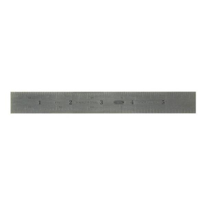 General Tools 678MED Precision 6 in/150 mm Rigid Steel Ruler with 4R Graduations