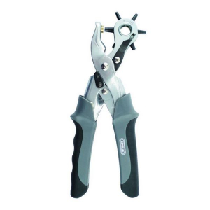 General Tools 72 Heavy Duty Revolving Punch Plier, Leather Hole Punch for Belts, Pet Collars, Handbags