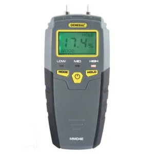 General Tools MMD4E Pin-Type LCD Moisture Meter