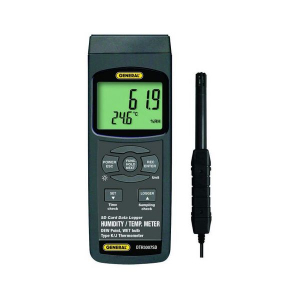 General Tools DTH3007SD Calibratable Temperature-Humidity Meter with Excel-Formatted Data Logging SD Card