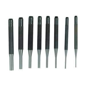 General Tools SPC75 4 In. Drive Pin Punches, Eight-piece Set
