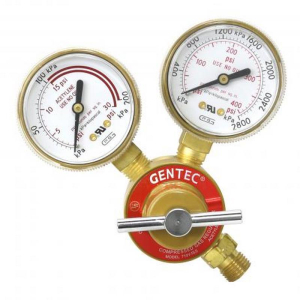 Gentec 710Y-15-5SP Compressed Gas Regulator, CGA520, Skin Package