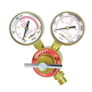 Gentec 710Y-15SP Compressed Gas Regulator, CGA200MC, Skin Package