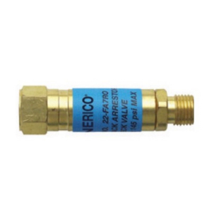 Gentec FA7RO Flashback Arrestor, Regulator Bushing Adapter, Oxygen