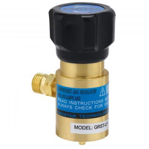 Gentec GRST-XSP Compressed Gas Regulator, Oxygen, CGA601, Skin Package