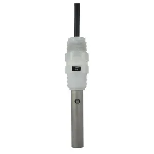 GF Piping Systems 3-2839-1V-025 Type 2839-1V PVDF Conductivity Electrode Stainless Steel Body 3/4" MNPT Thread K=0.01 (25 ft Cable)