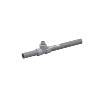 GF Piping Systems PV8T025 Tee with Pipe, PVC 2.5"