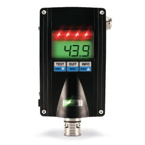 GfG Instrumentation 2801-22-003 CC28 Series Fixed Transmitter with Gas Optimized Catalytic Sensor, Benzene, Display / Alarm, 0-100% LEL Range
