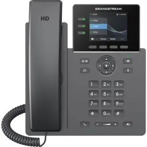 Grandstream GRP2611G 3 Lines Carrier-Grade IP Phone 4 SIP Accounts with Integrated PoE and GigE 2.8" TFT Color LCD Screen 3.8W