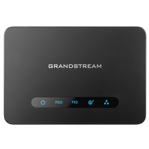 Grandstream HT813 Gateway ATA 1FXS 1FXO Black VoIP Adapter with Dual 100Mbps Ports T38 Fax Support SIP TR069 AES Encryption Lifeline PSTN