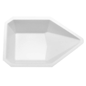 Heathrow Scientific HS1419B Pour-Boat Weighing Dish, 137 ml, White, Pack of 500 pcs