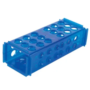 Heathrow Scientific 120684 Clinical 4-Way Rack, Blue, Pack of 5 pcs