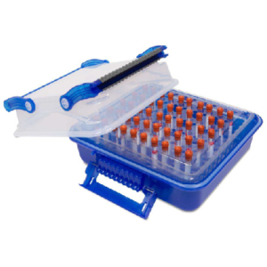 Heathrow Scientific 120926 DuraPorter XL Sample or Specimen Transport Container, Blue