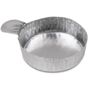 Heathrow Scientific 120932 Aluminum Weighing Boat 5 ml, 28 x 10 mm Crinkle Wall, with Tab, Pack of 100 pcs