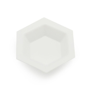 Heathrow Scientific HS14251A Gravity Hexagonal Weighing Boat, 6 ml, Antistatic, White, Pack of 500 pcs