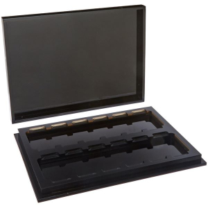 IBI Scientific AT-12 Immunohistochemistry Staining Tray w/ 12 Slides & Black Lid