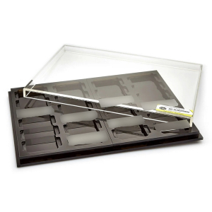 IBI Scientific ATC-24 Immunohistochemistry Staining Tray w/ 24 Slides & Clear Lid