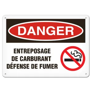 INCOM SAF1070A French Danger Safety Sign, Aluminum
