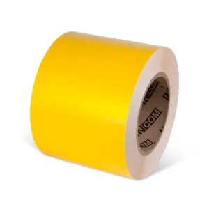 INCOM TM1104Y Tuff Mark Durable Floor Tape: Safety Yellow, 4" x 100'