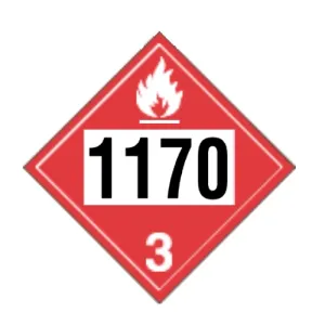 INCOM TT300PS TDG Truck Placard: Flammable Liquids (Class 3), Adhesive VynMark
