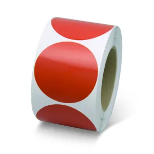 INCOM VC300R Vinyl Floor Dots: Red (3" Circles)