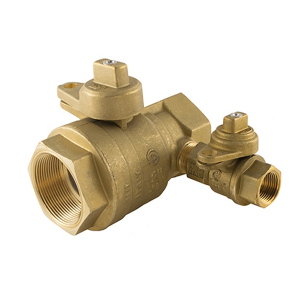 Jomar 244-007B 1-1/2" BRASS Utility Gas Ball Valve, Full Port, Service Bypass, 175 PSIG