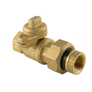 Jomar 241-005D 1" BRASS Utility Gas Ball Valve, Full Port, 175 PSIG, with Insulated Tail Piece